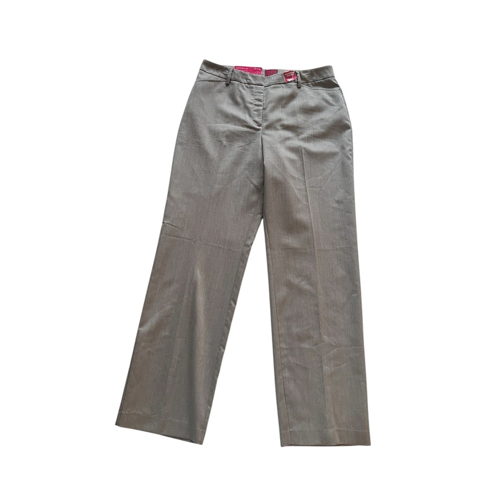 NWT 212 Collection Women's Size‎ 12 Straight Leg Gray Herringbone Dress Pants